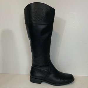NIB NWT Vince Camuto Kellini Leather Flat Black Boots